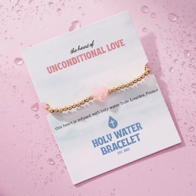 Holy Water Unconditional Love Bracelet in Gold