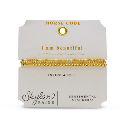 I Am Beautiful - Sentimental Stackers Bracelet Set