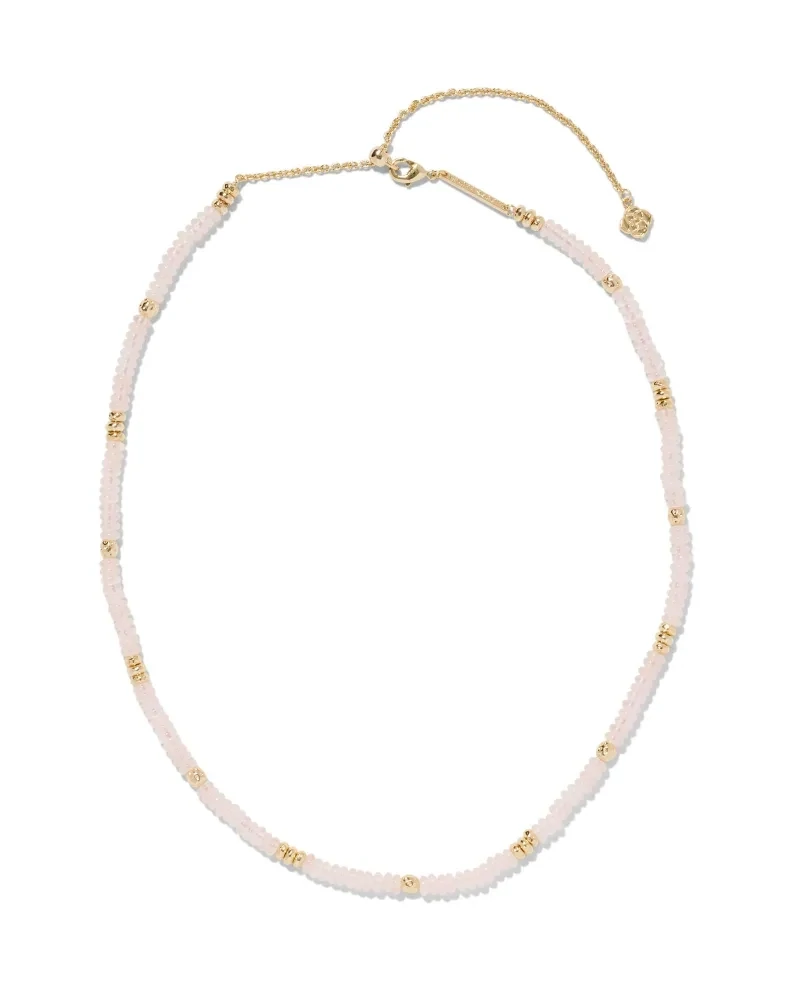 Kendra Scott Deliah Necklace, Rose Quartz