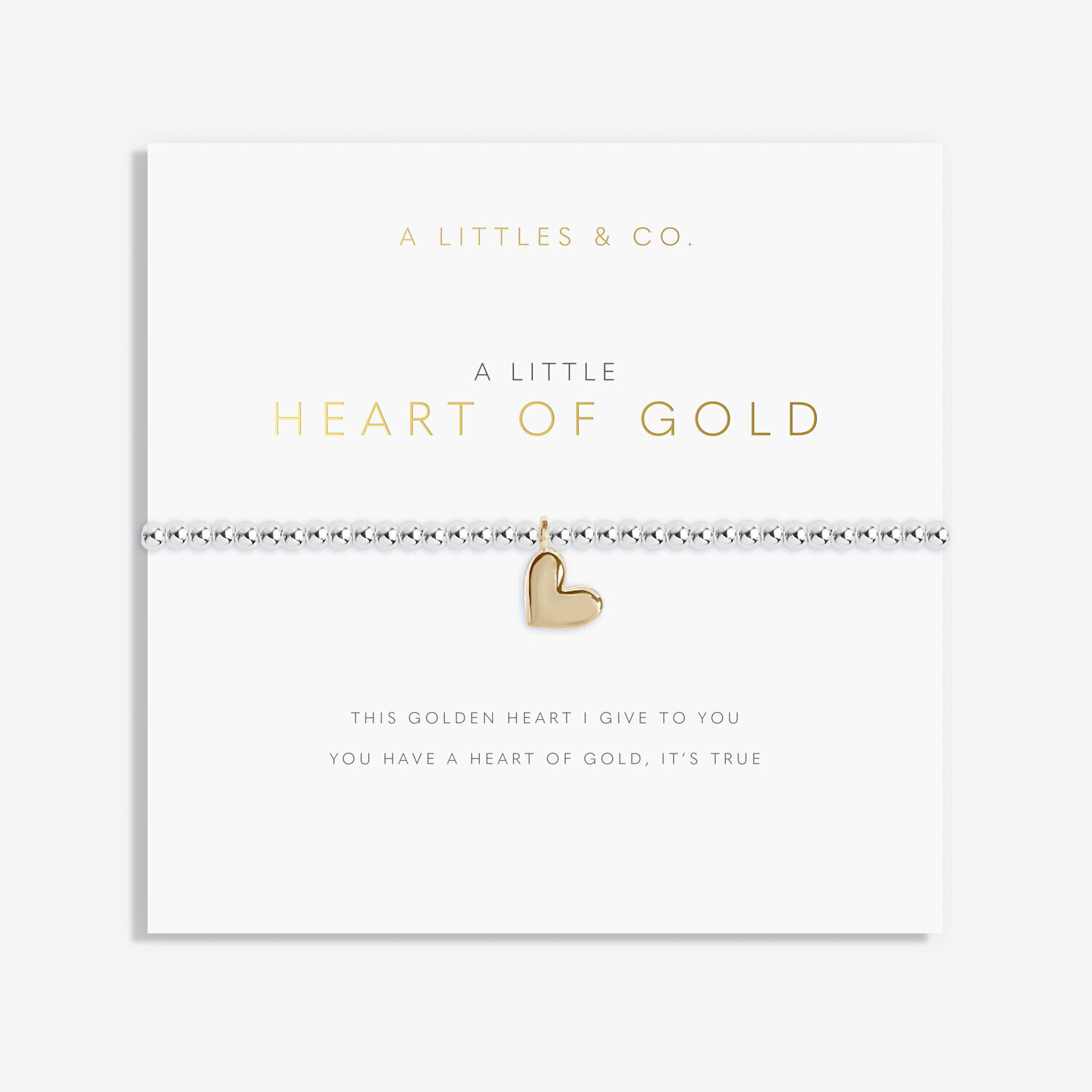 A Little &#39;Heart of Gold&#39; Bracelet, Two-Tone