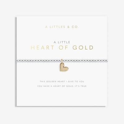 A Little 'Heart of Gold' Bracelet, Two-Tone