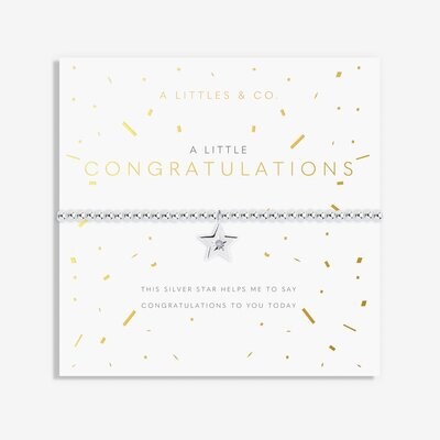 A Little 'Congratulations' Bracelet, Silver