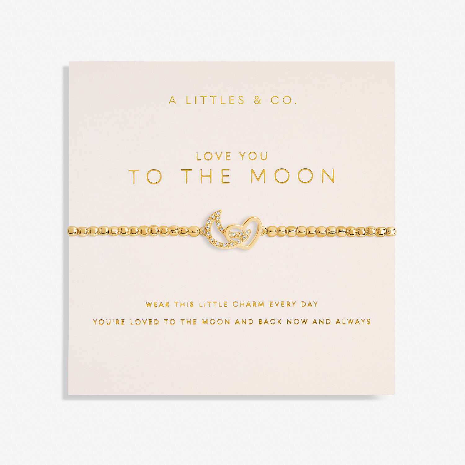 A Little &#39;Love You to the Moon&#39; Bracelet, Gold