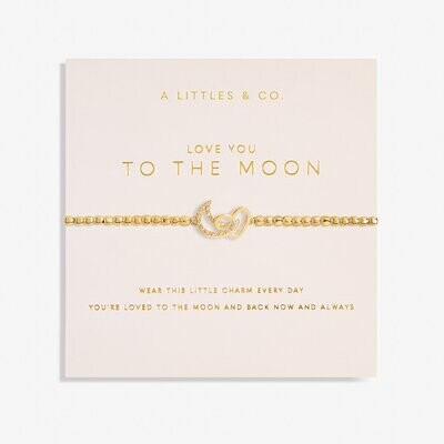 A Little 'Love You to the Moon' Bracelet, Gold