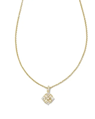 Kendra Scott Dira Crystal Pendant Necklace in Gold/Crystal