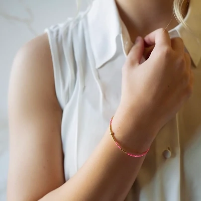Lenny &amp; Eva Sprinkles Bangle - Hot Pink