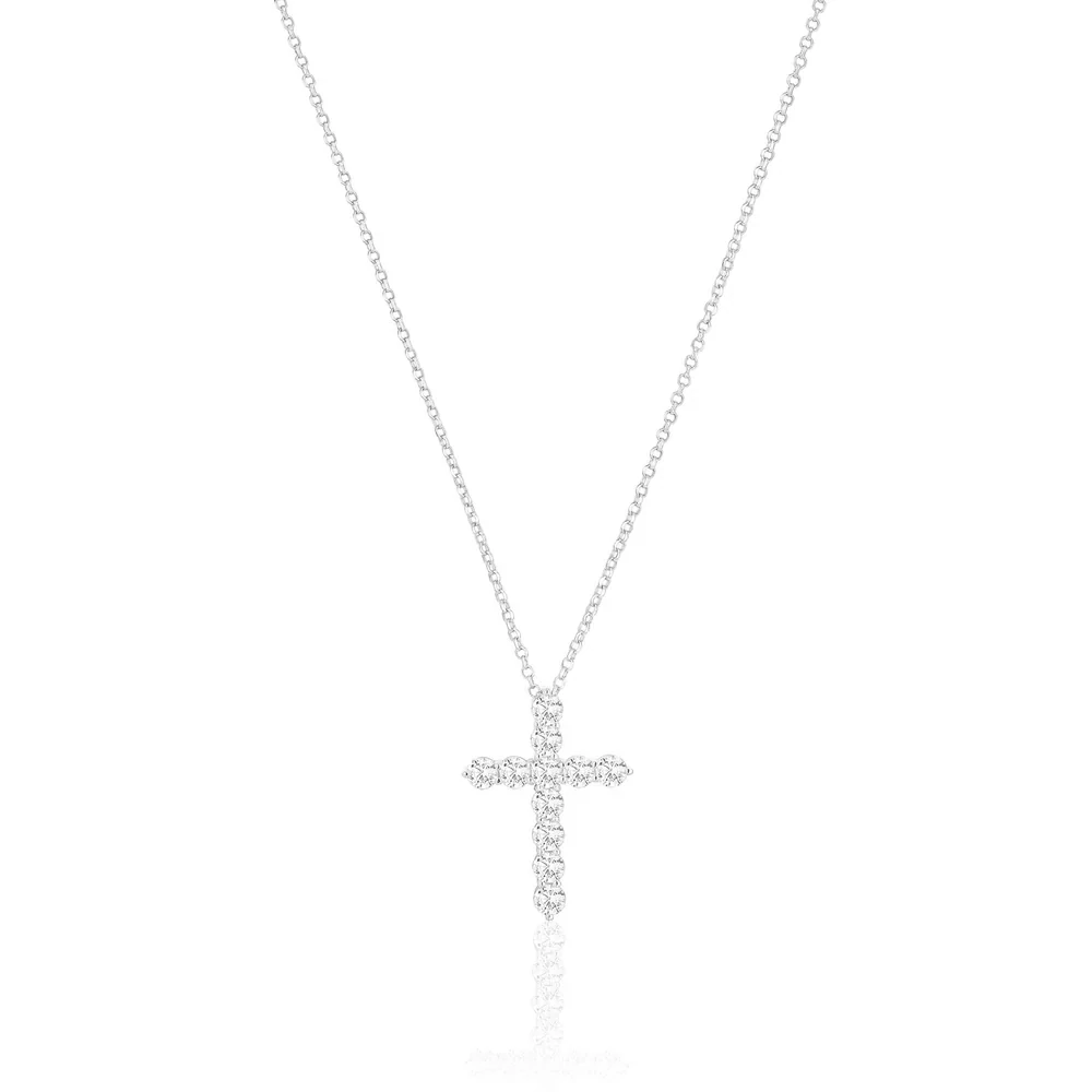 Sif Jakobs Belluno Croce Necklace (Silver)