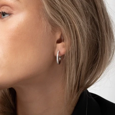 Sif Jakobs Ellera Grande Earrings (Silver)