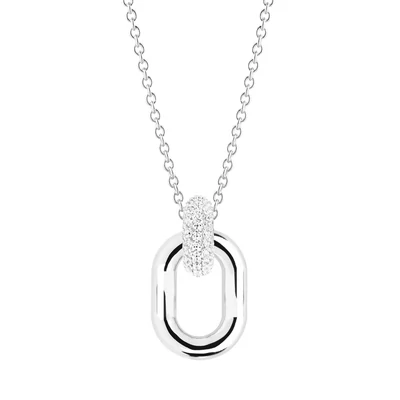 Sif Jakobs Capri Due Pendant Necklace (Silver)