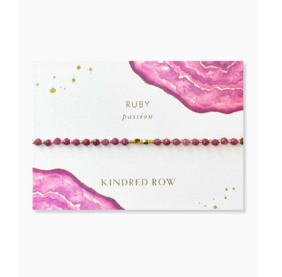 Kindred Row Healing Gemstone Stacking Bracelet, Ruby