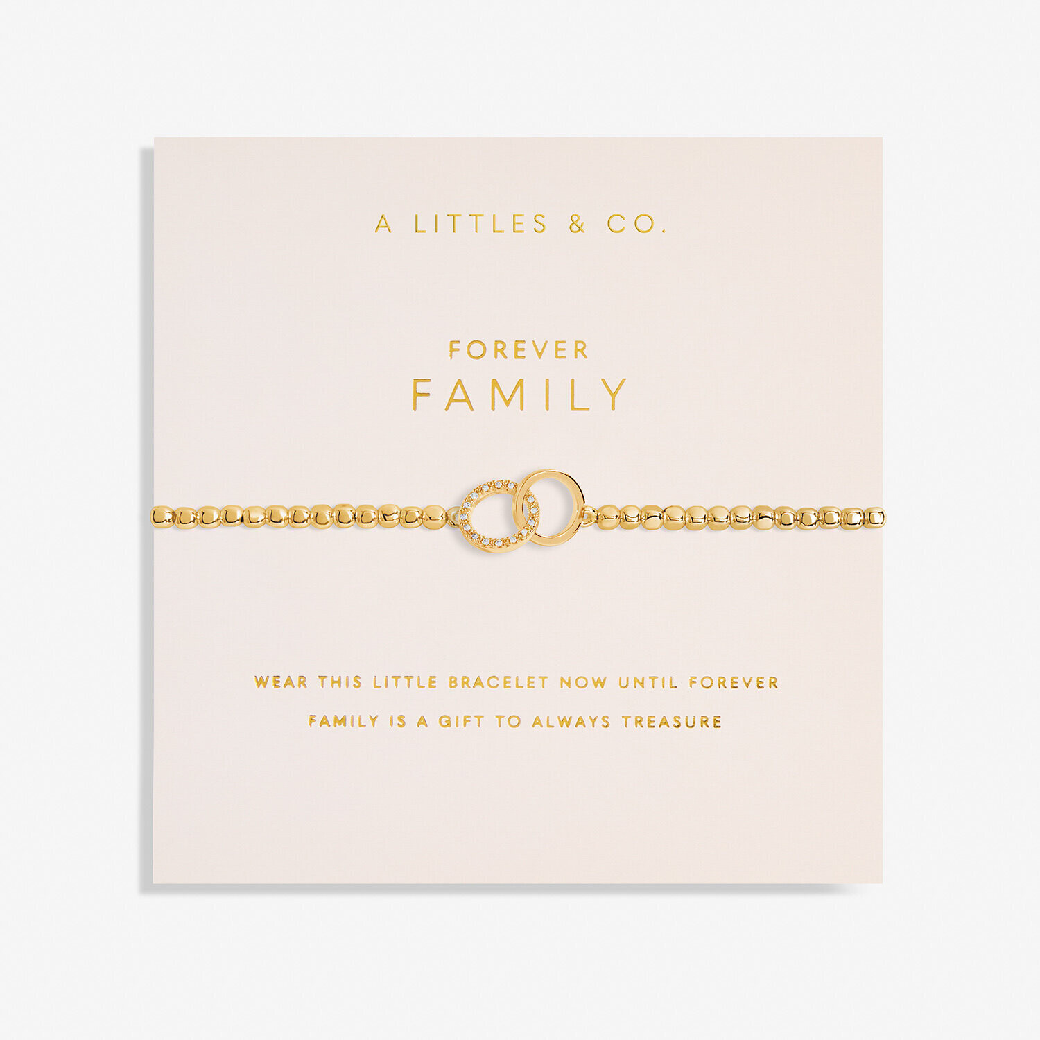 A Little &#39;Forever Family&#39; Bracelet, Gold