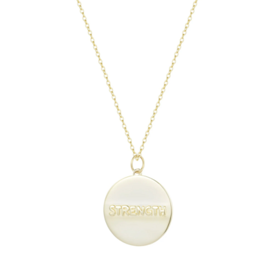 Kamaria Evil Eye Medallion Necklace (Gold)