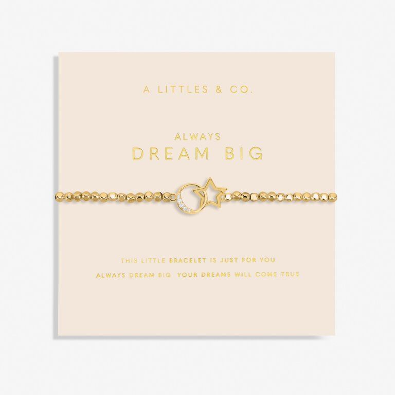 A Little &#39;Always Dream Big&#39; Bracelet, Gold