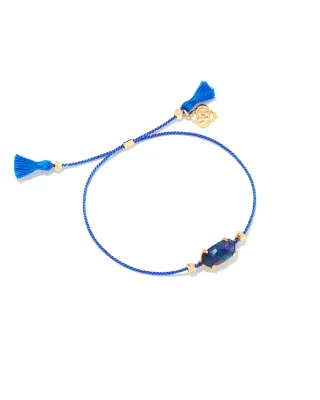 Kendra Scott Everlyne Friendship Bracelet, Blue Cord/Navy Abalone