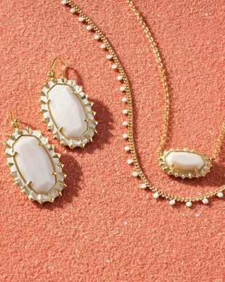 Kendra Scott Dani Color Burst Earrings, White