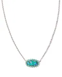 Kendra Scott Elisa Color Burst Necklace, Aqua