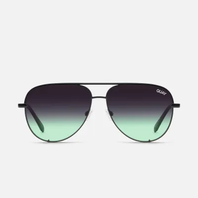 QUAY High Key Mini (Black/Mint Fade)