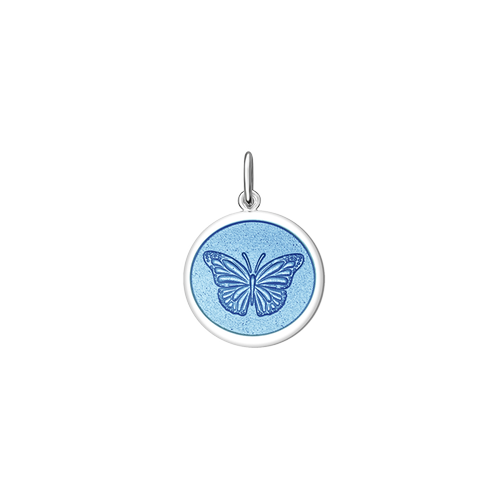 LOLA Butterfly Pendant, Light Blue/Mini