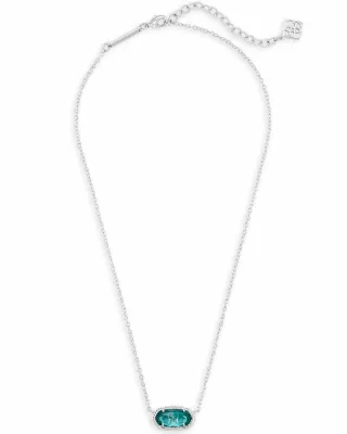Kendra Scott Elisa Necklace, Silver/London Blue