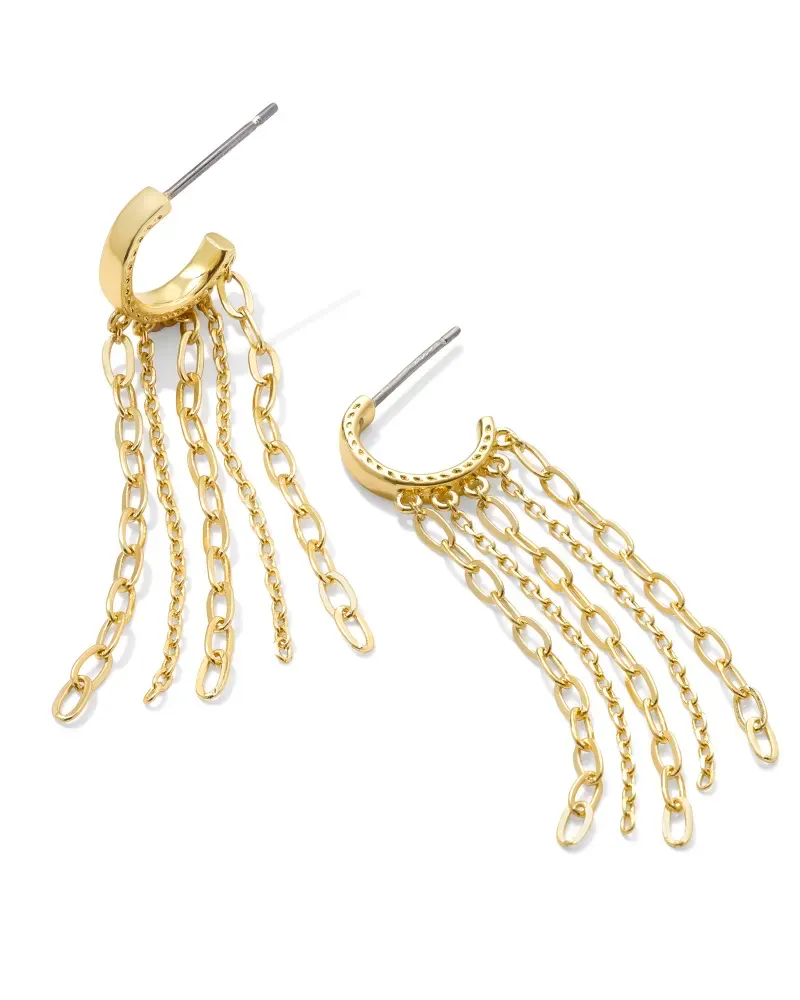 Kendra Scott Eve Huggie Earrings, Gold