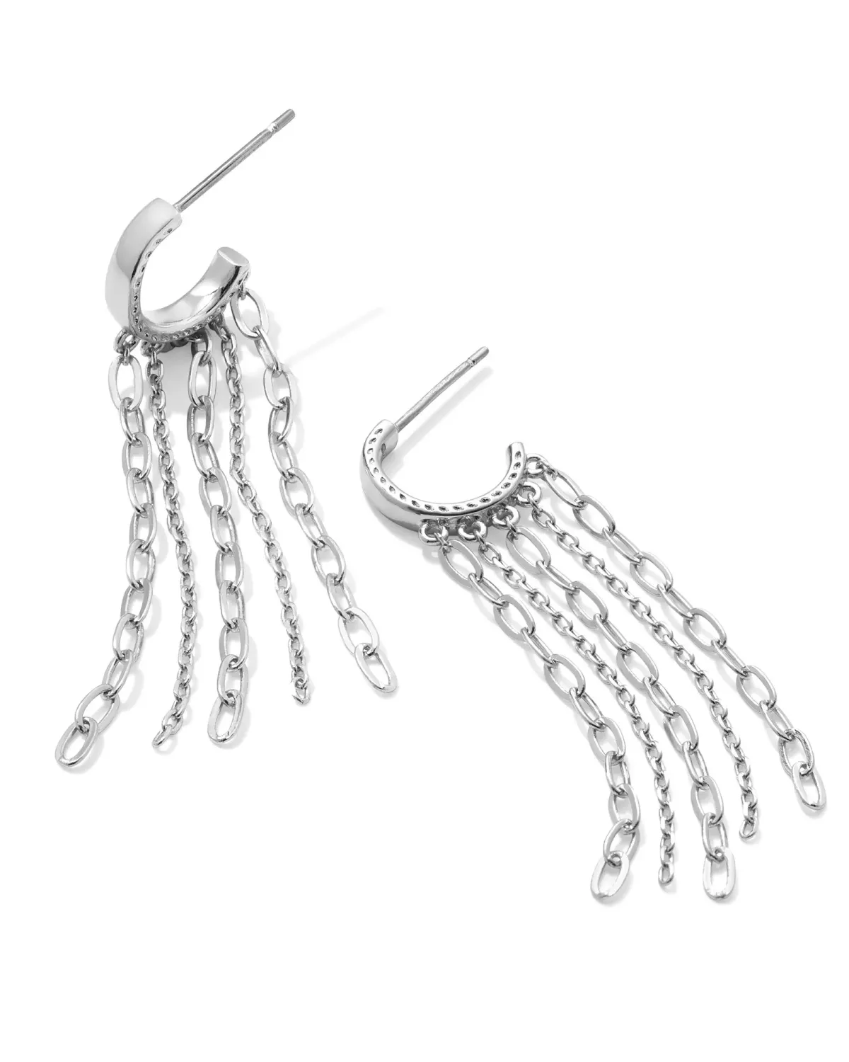 Kendra Scott Eve Huggie Earrings, Silver