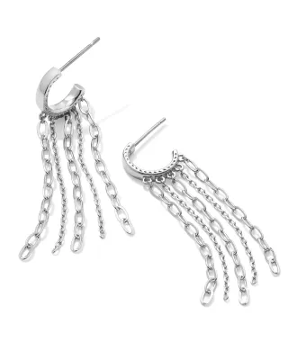 Kendra Scott Eve Huggie Earrings, Silver
