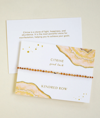 Kindred Row Healing Gemstone Stacking Bracelet, Citrine