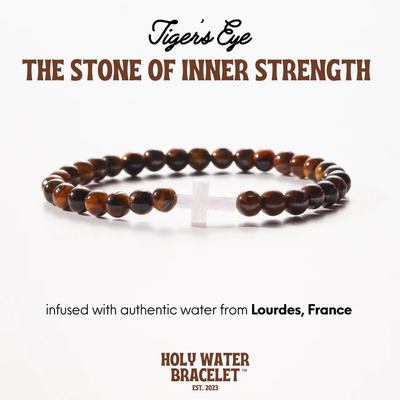Holy Water Men&#39;s Tiger&#39;s Eye Bracelet