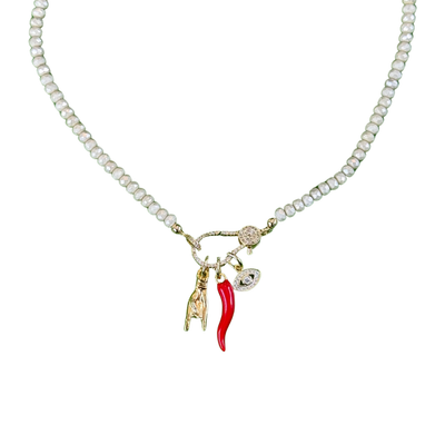 Italian Protection Set of 3 Charms, Gold