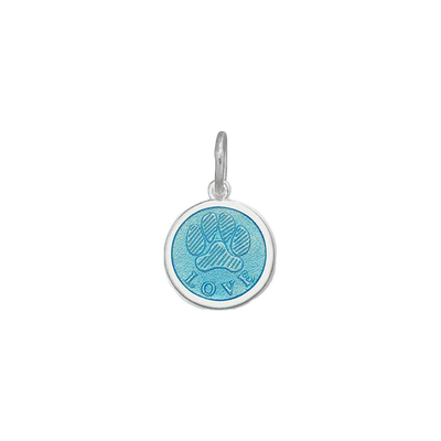 LOLA Paw Print Pendant, Light Blue/Mini