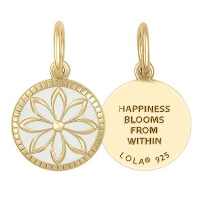 LOLA Daisy Pendant, All Gold/White/Small
