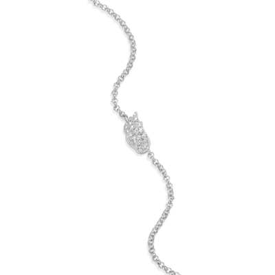 Wing Bolo Bracelet with Lab-Created Diamonds, Silver