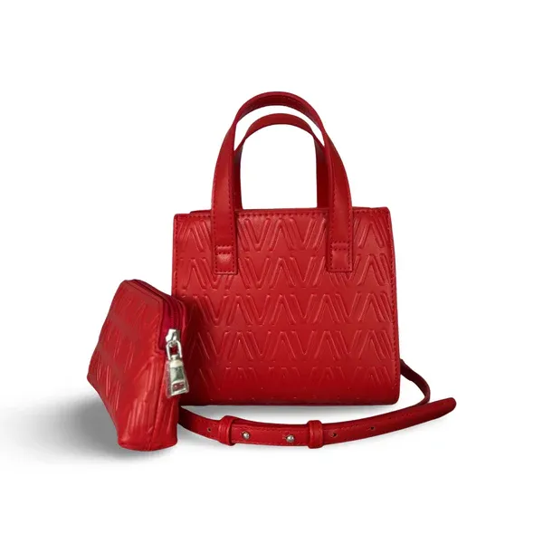 AV Tini Tay Crossbody Tote, Tomato
