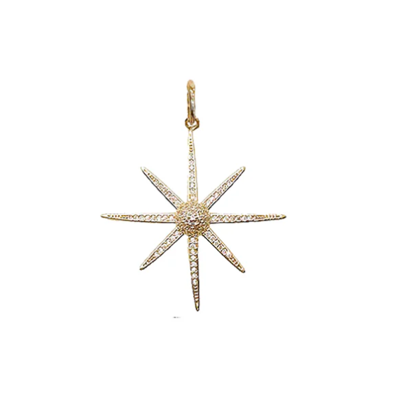 Debby North Star Charm, Gold