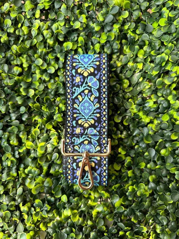Bag Strap, Blue/Black