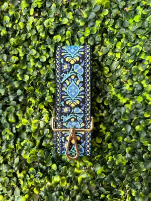 Bag Strap, Blue/Black
