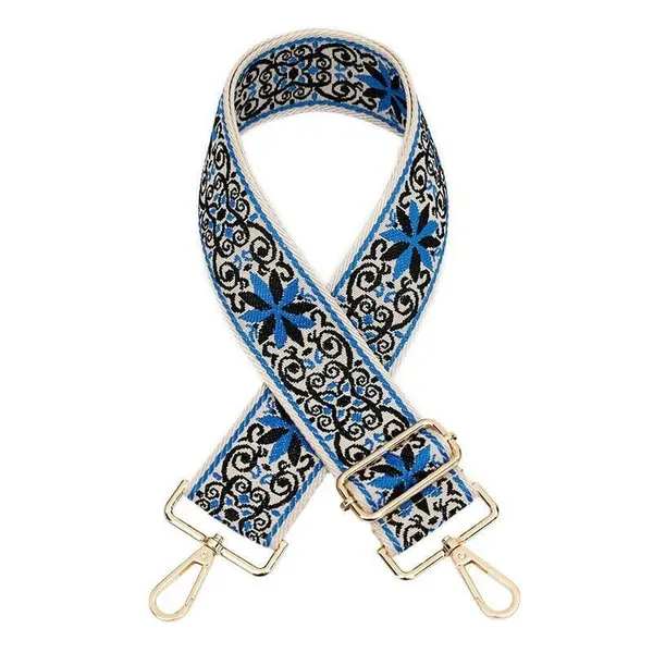 Bag Strap, Ivory/Blue