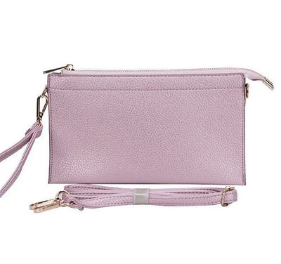 Jaylene Crossbody Bag, Metallic Pink