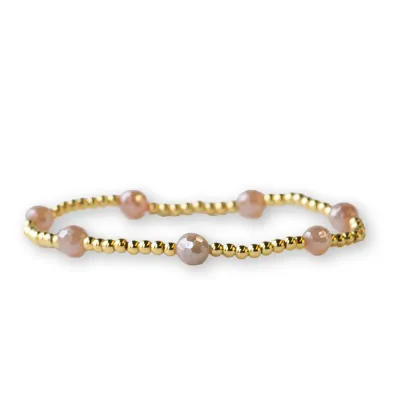 Lenny &amp; Eva Gilded Gold Bracelet - Sunstone Dot