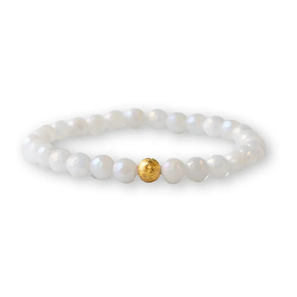 Lenny &amp; Eva Gemstone Bracelet - White Jade