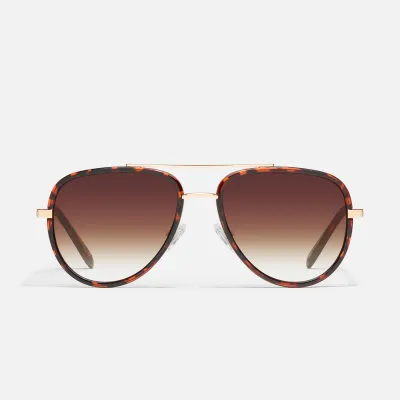 QUAY All In Mini (Tortoise/Brown Fade)