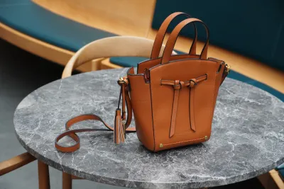 Roma Mini Crossbody, Cognac