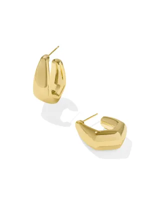 Kendra Scott Kaia Small Hoop Earrings, Gold