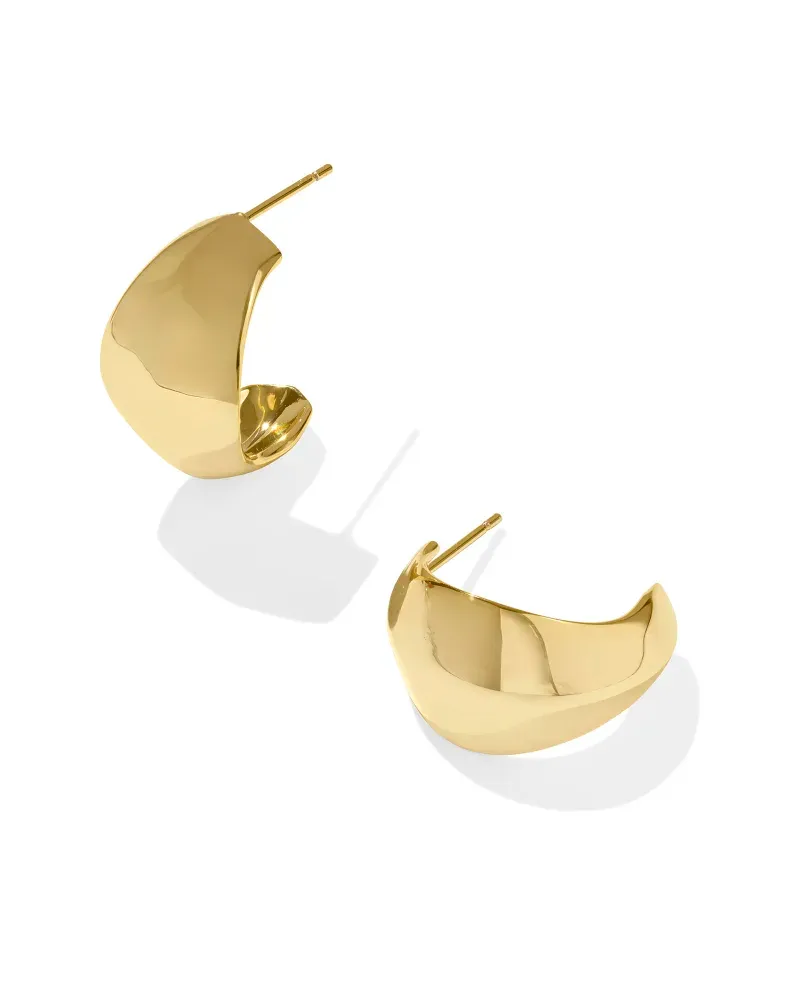Kendra Scott Krista Hoop Earrings, Gold