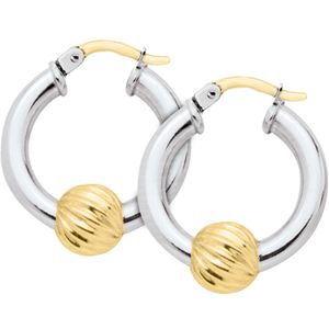 Cape Cod Swirl Ball Hoop Earrings