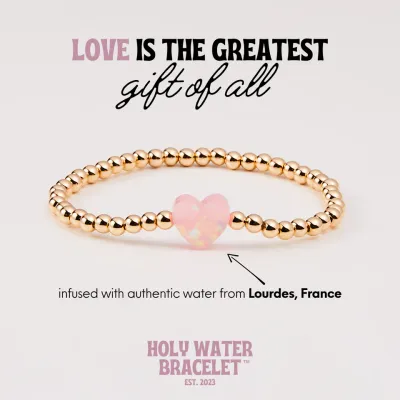 Holy Water Heart Bracelet