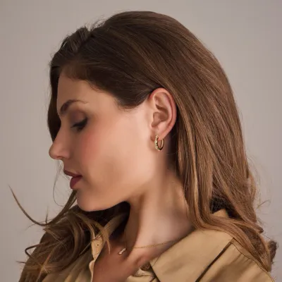 Sif Jakobs Ellera Ovale Grande Earrings (Gold)