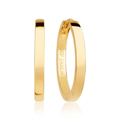 Sif Jakobs Ellera Pianura Grande Earrings (Gold)