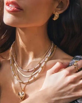 Kendra Scott Krista Lace Huggie Earrings, Gold