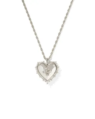 Kendra Scott Mallory Rose Locket, Silver